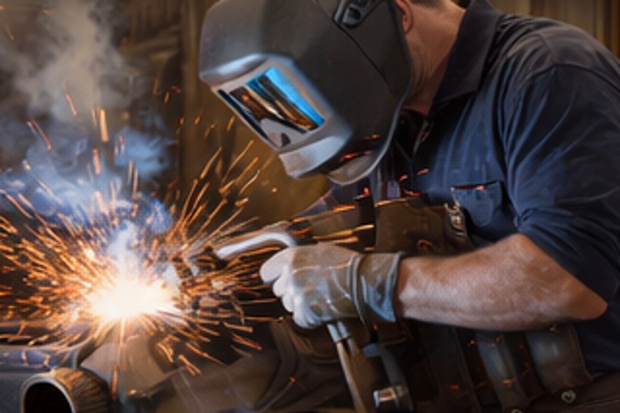 Welding work at Tony’s Repair Shop